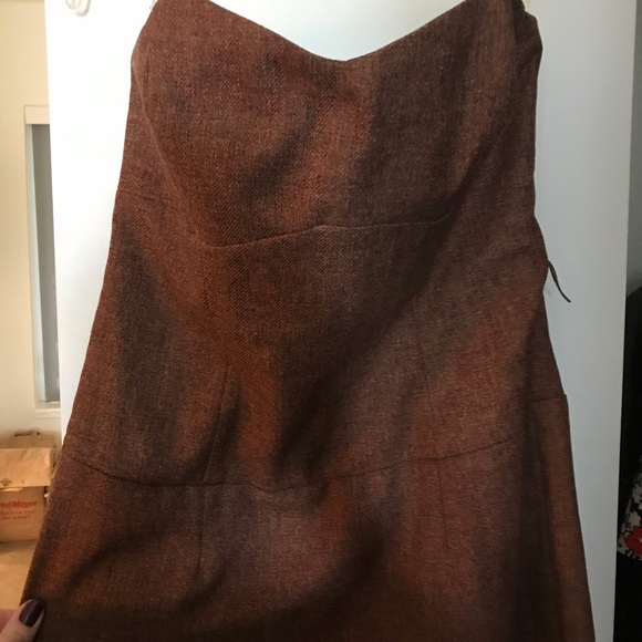 Anthropologie Tweed Strapless Shift Dress - Picture 4 of 7